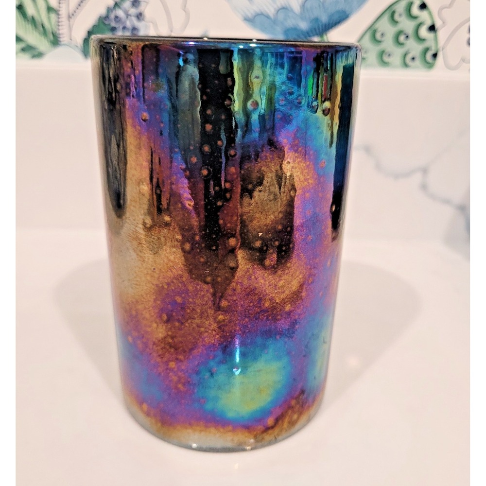 Starbucks 2021 Thailand Iridescent Oil Slick 12 oz Ceramic Coffee Mug Multicolor